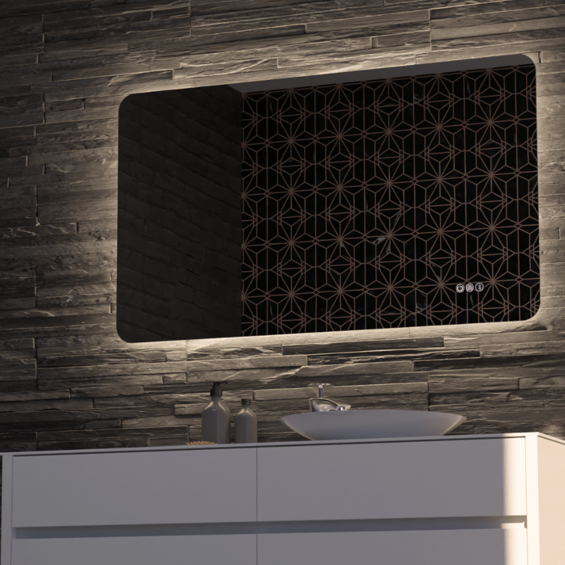 Asta Frameless Rectangle LED Bathroom Mirror