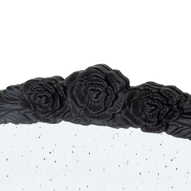 Bingley Rose Black Arch Mirror
