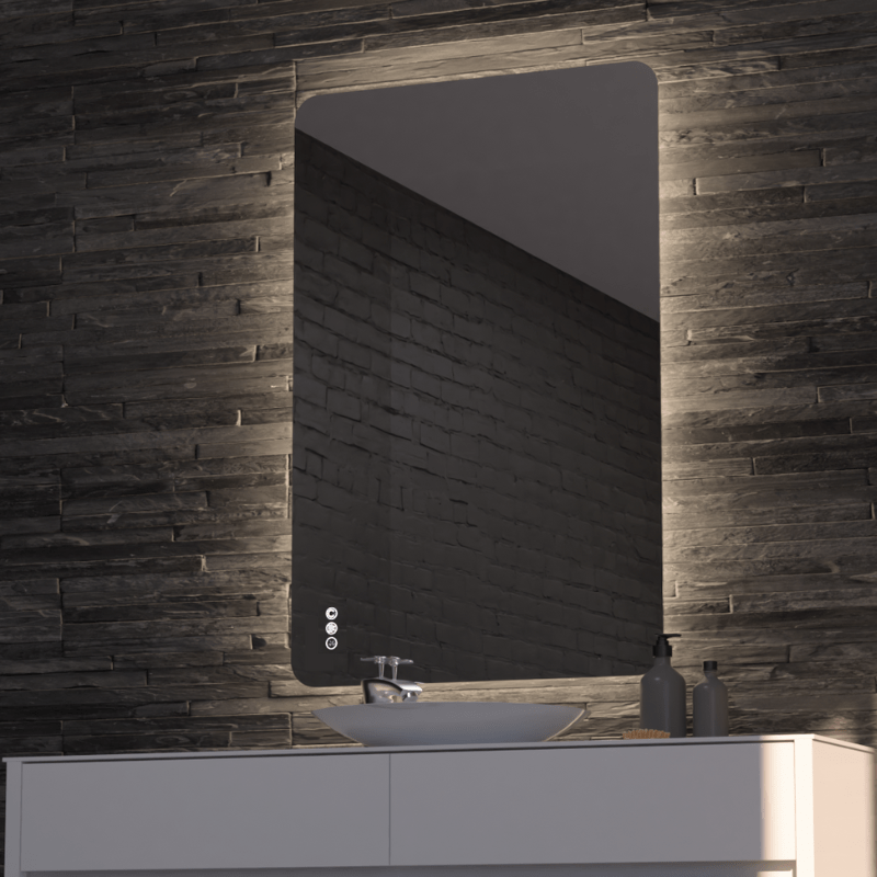 Asta Frameless Rectangle LED Bathroom Mirror