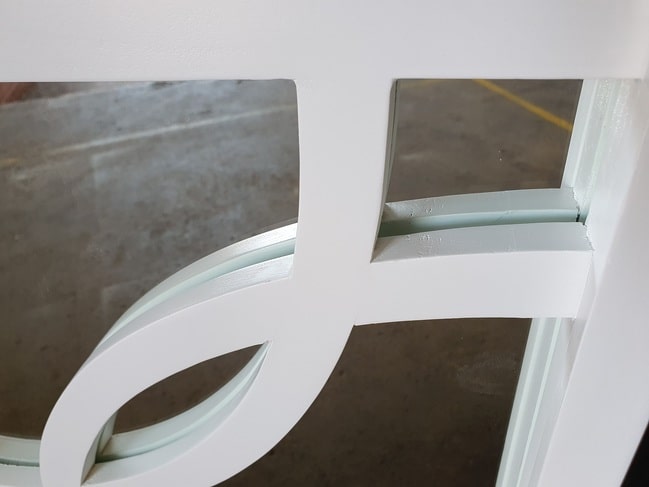 Keats White Mirrored Sideboard
