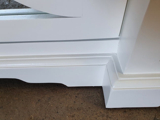 Keats White Mirrored Sideboard