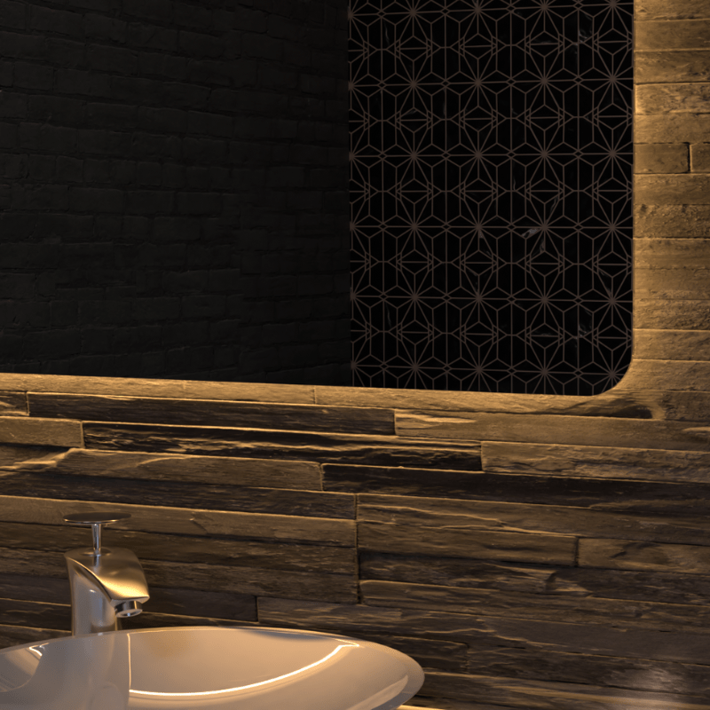 Asta Frameless Rectangle LED Bathroom Mirror