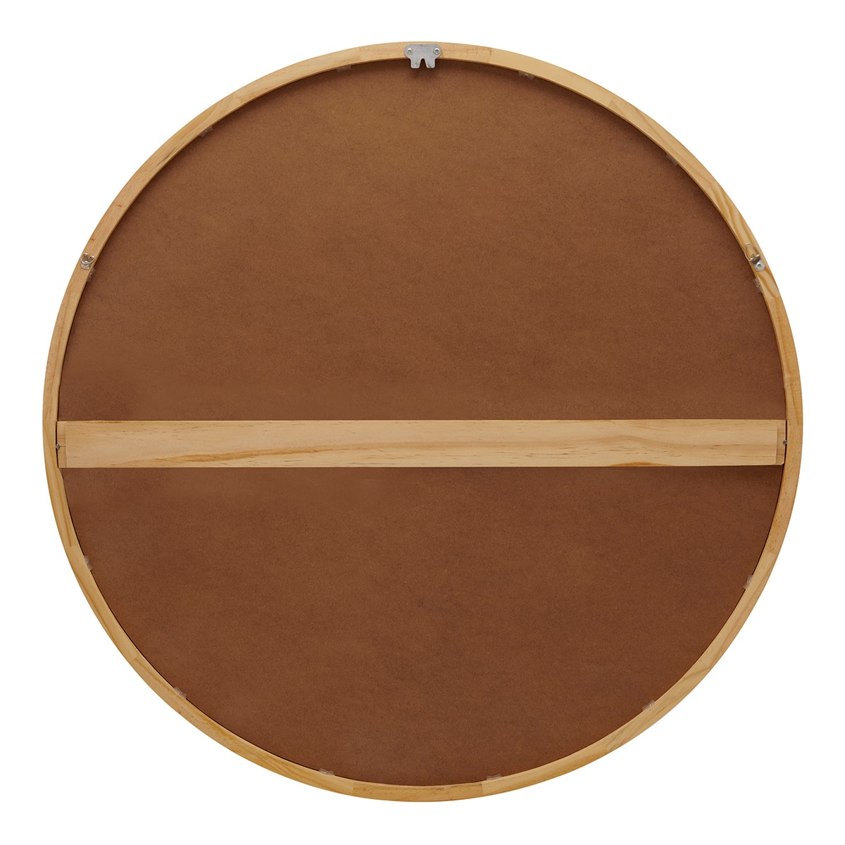 Zenoni Light Wood Round Mirror