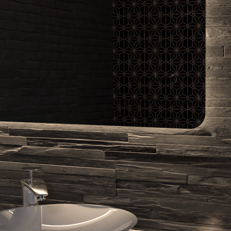 Asta Frameless Rectangle LED Bathroom Mirror