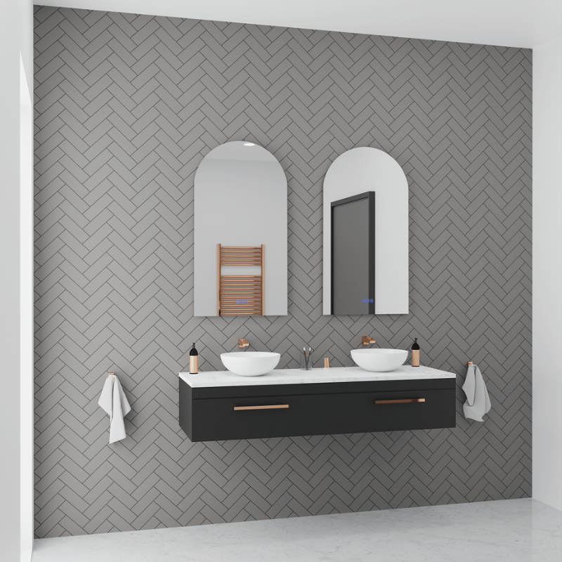 Aura Arched LED Bathroom Mirror