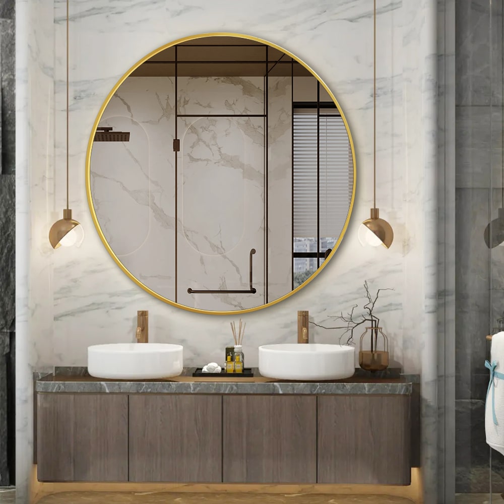 Alastor Gold Round Timeless Mirror