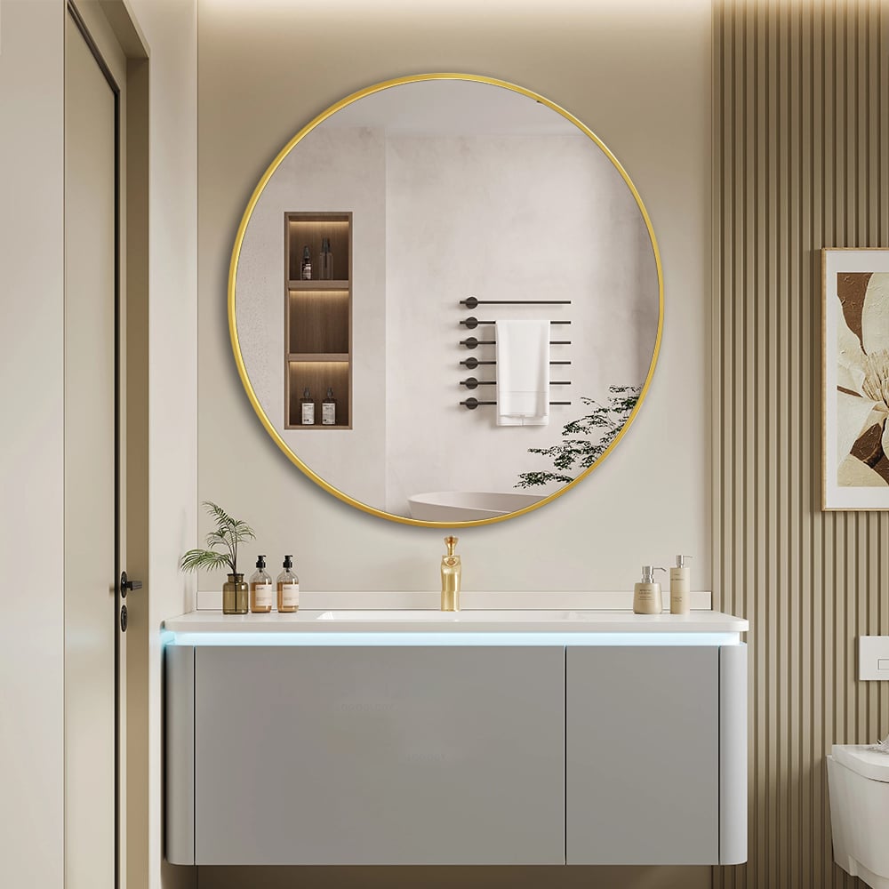 Alastor Gold Round Timeless Mirror