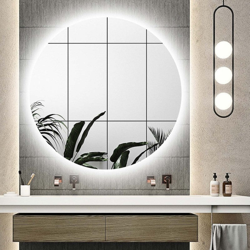 Salome Round Backlit Bathroom Mirror