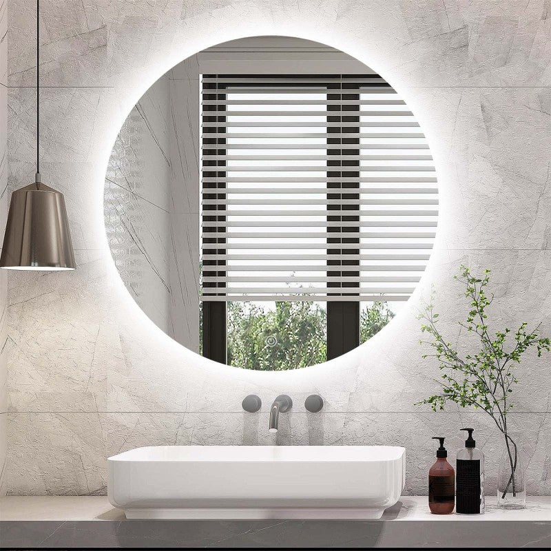Salome Round Backlit Bathroom Mirror