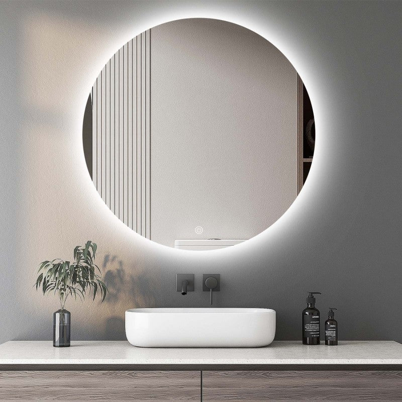 Salome Round Backlit Bathroom Mirror