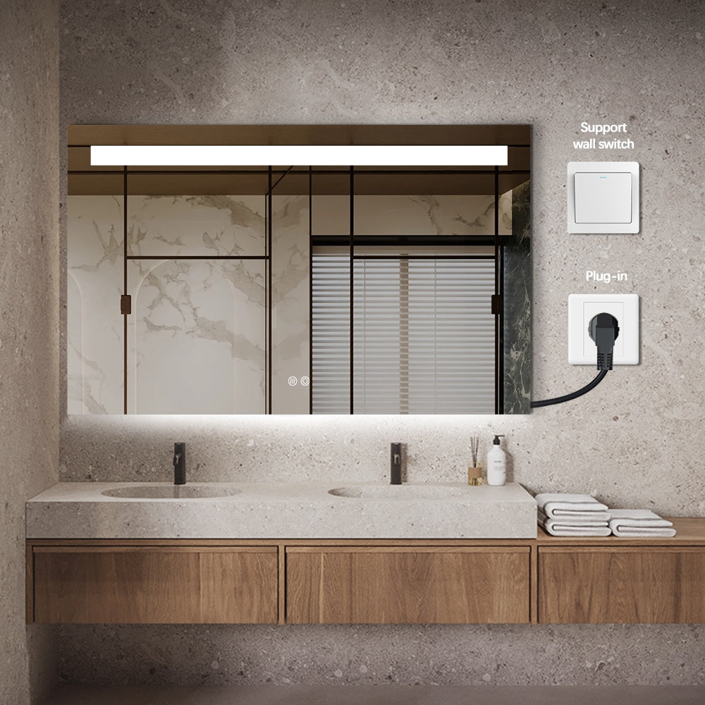 Callum Frontlit Rectangular LED Mirror