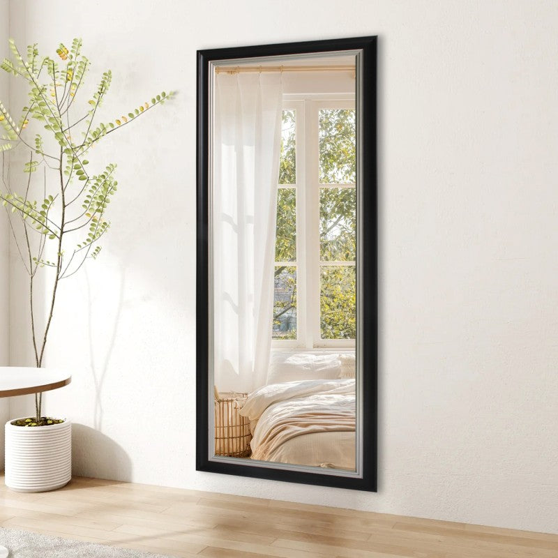 Nebula Black and SIlver Full Length Mirror