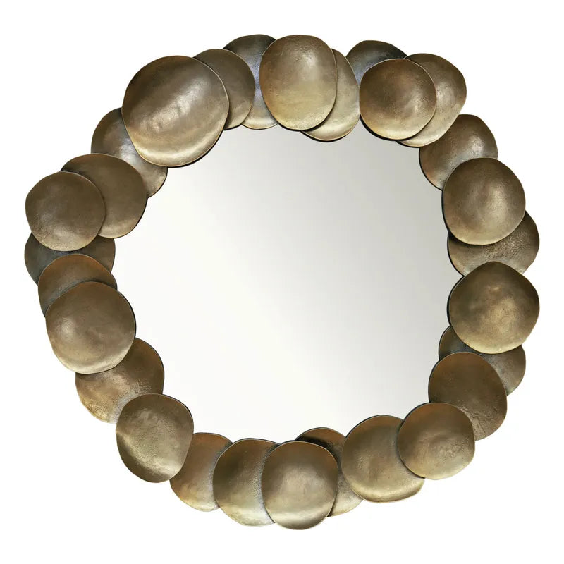 Halo Gold Disc Wall Mirror