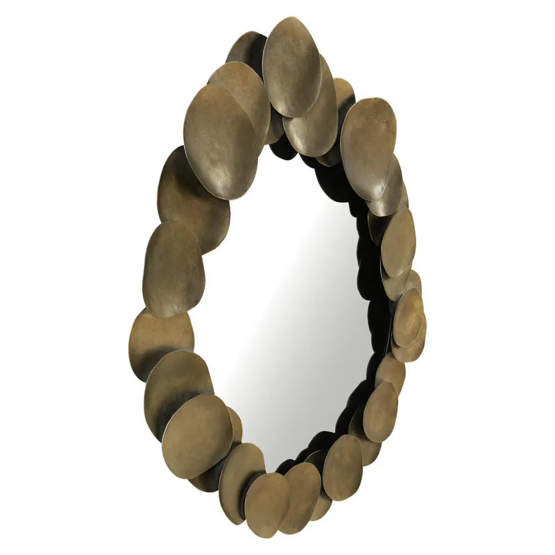 Halo Gold Disc Wall Mirror