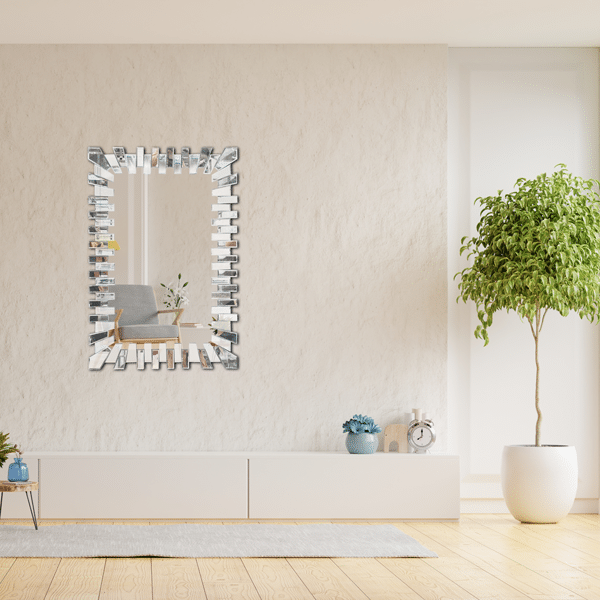 Illaria Frameless Rectangular Wall Mirror
