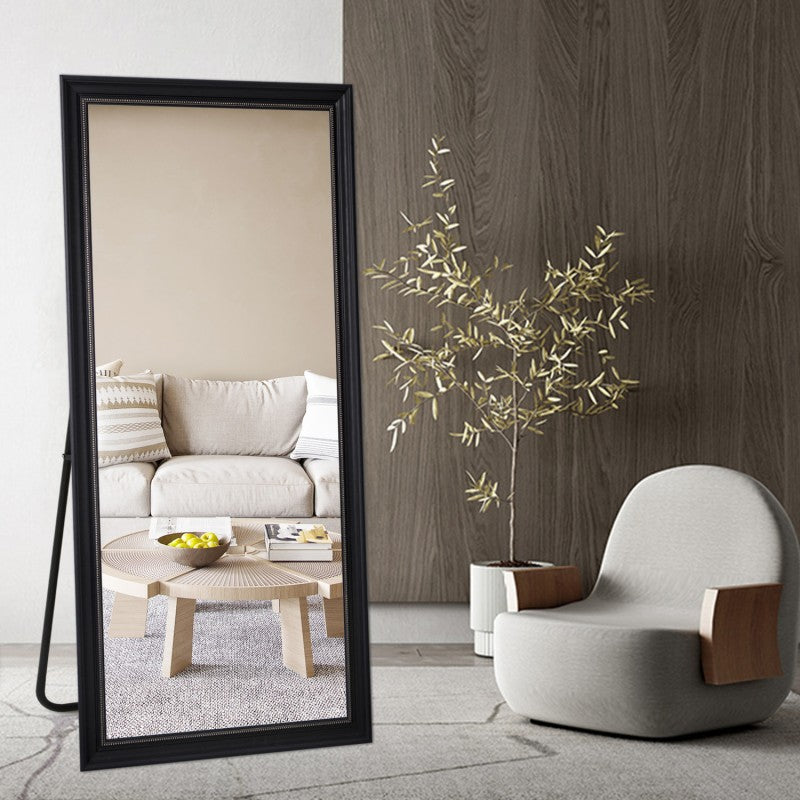 Levi Charcoal Floor Mirror