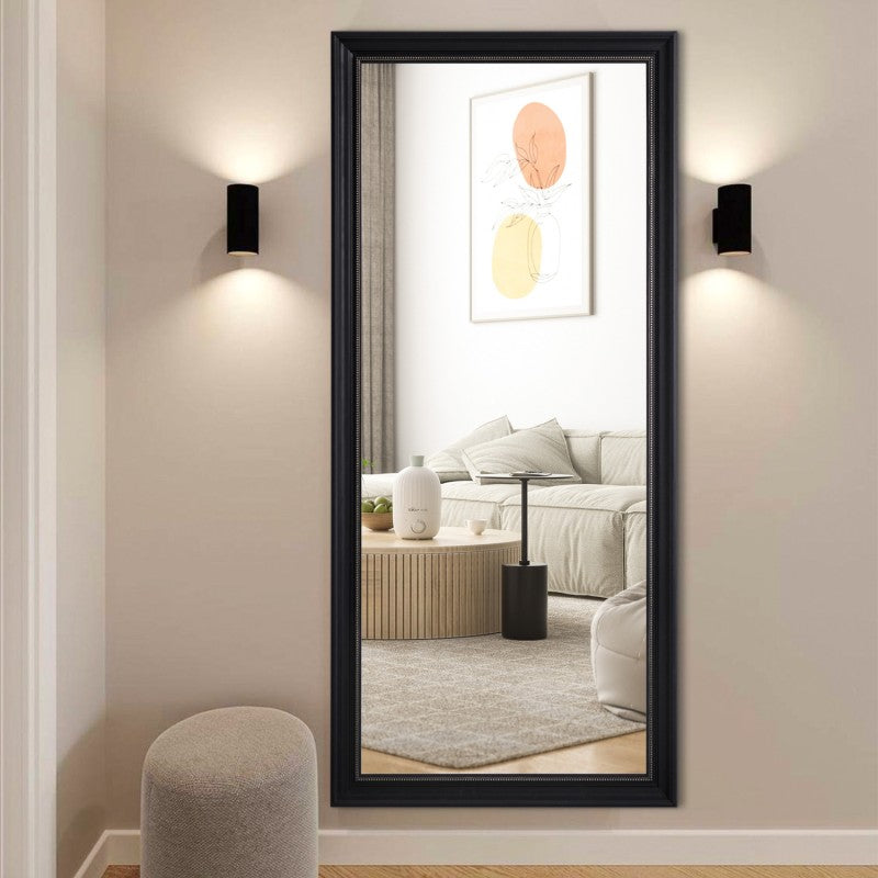 Levi Charcoal Floor Mirror
