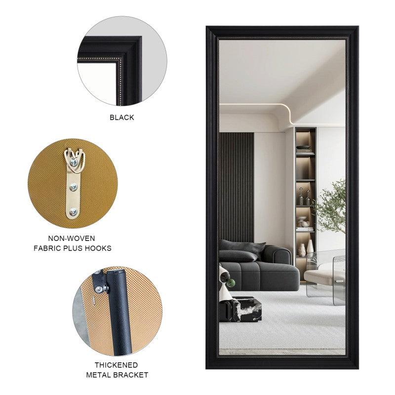 Levi Charcoal Floor Mirror