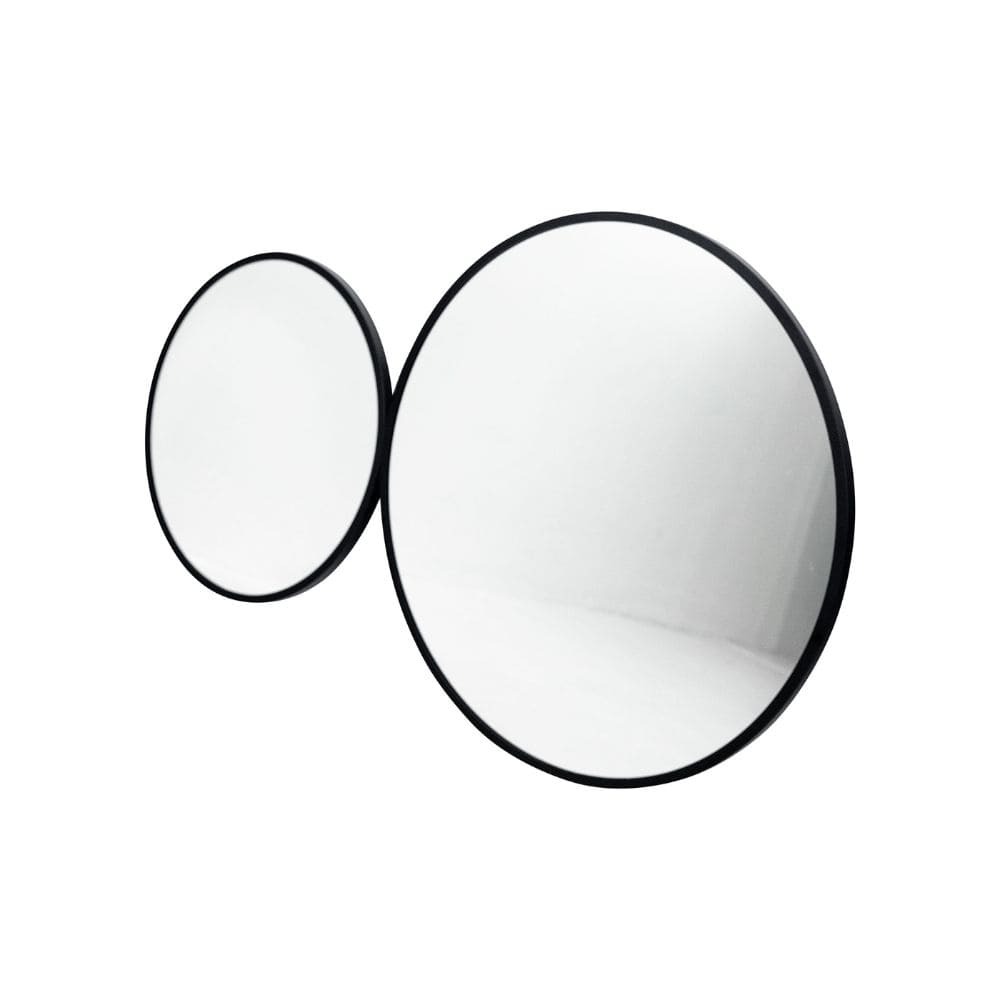 Madrid Black Round Bathroom Mirror