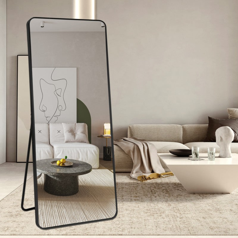 Lux Black Framed Full Length Mirror