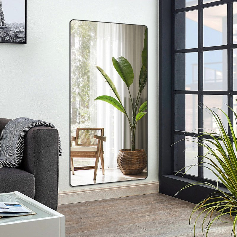 Lux Black Framed Full Length Mirror