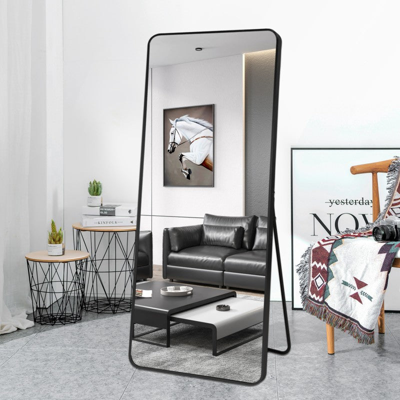 Lux Black Framed Full Length Mirror