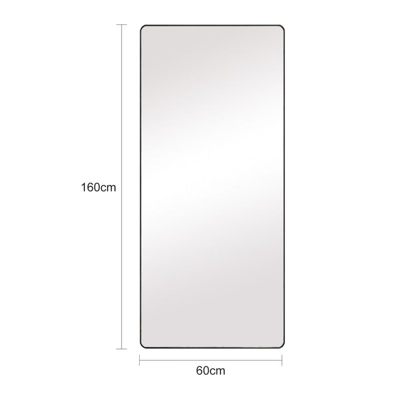 Lux Black Framed Full Length Mirror