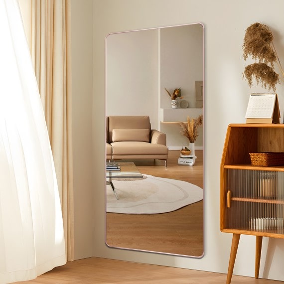 Magnus Rose Gold Framed Full Length Mirror