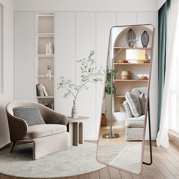 Magnus Rose Gold Framed Full Length Mirror