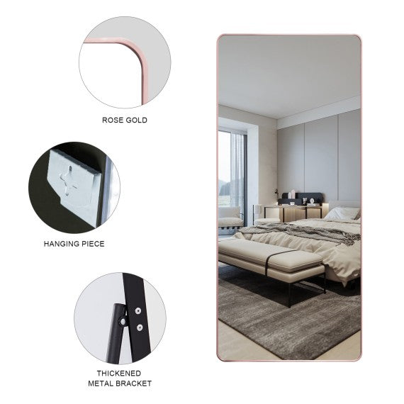 Magnus Rose Gold Framed Full Length Mirror