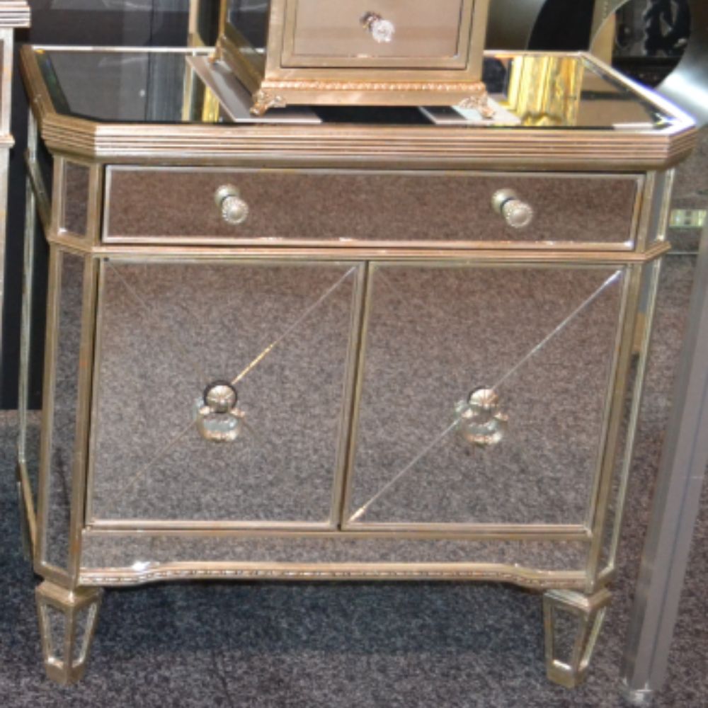 Orville 2 Door Mirrored Cabinet