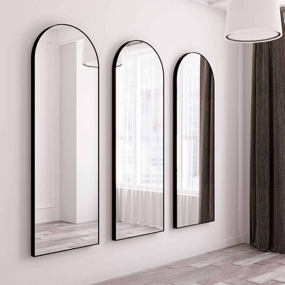 Piza Arch Black Full Length Mirror