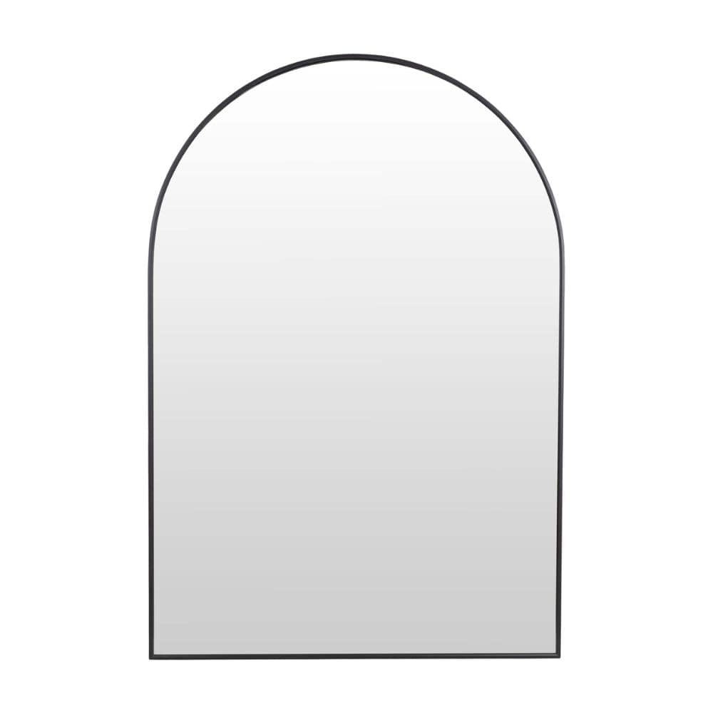 Piza Black Arched Bathroom Mirror
