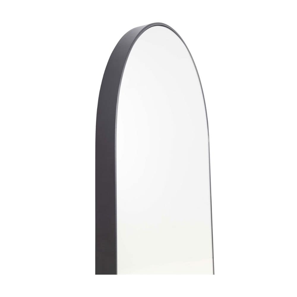 Piza Black Arched Bathroom Mirror