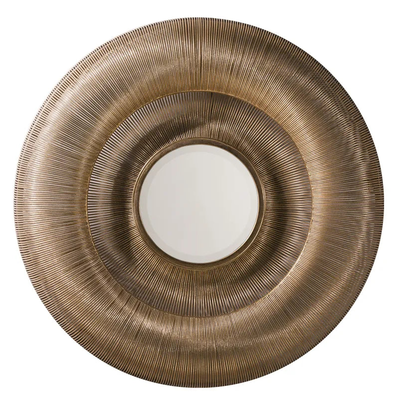 Rae Textured Gold Wall Mirror
