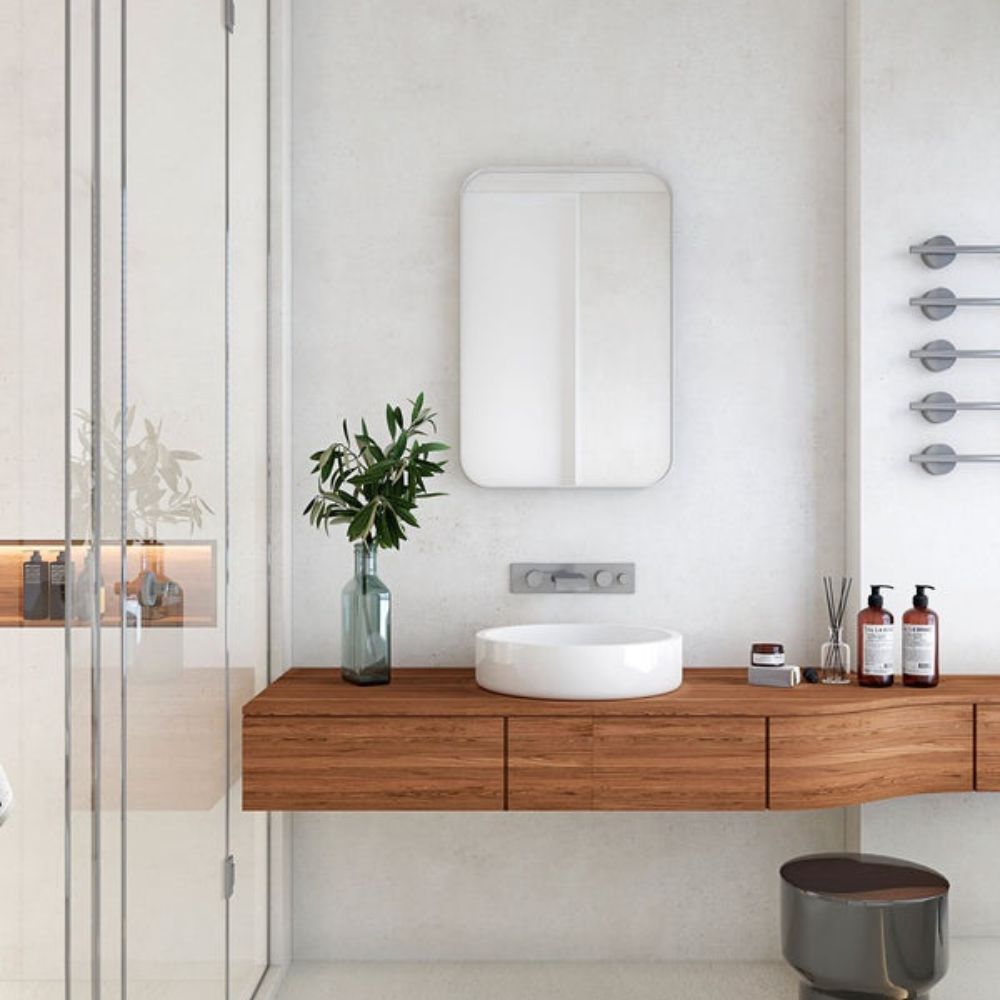 Sienna Silver Soft Edge Rectangle Mirror