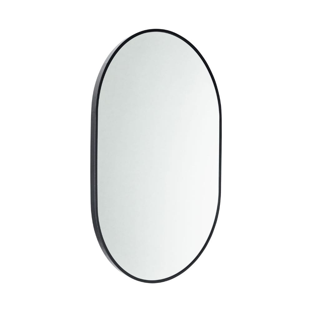 Sofia Matt Black Oval Mirror