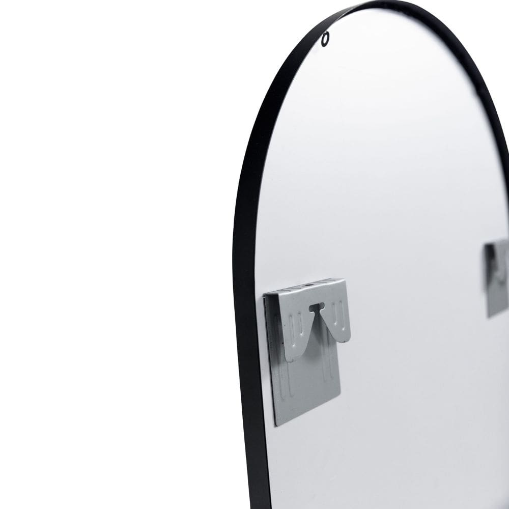 Sofia Matt Black Oval Mirror