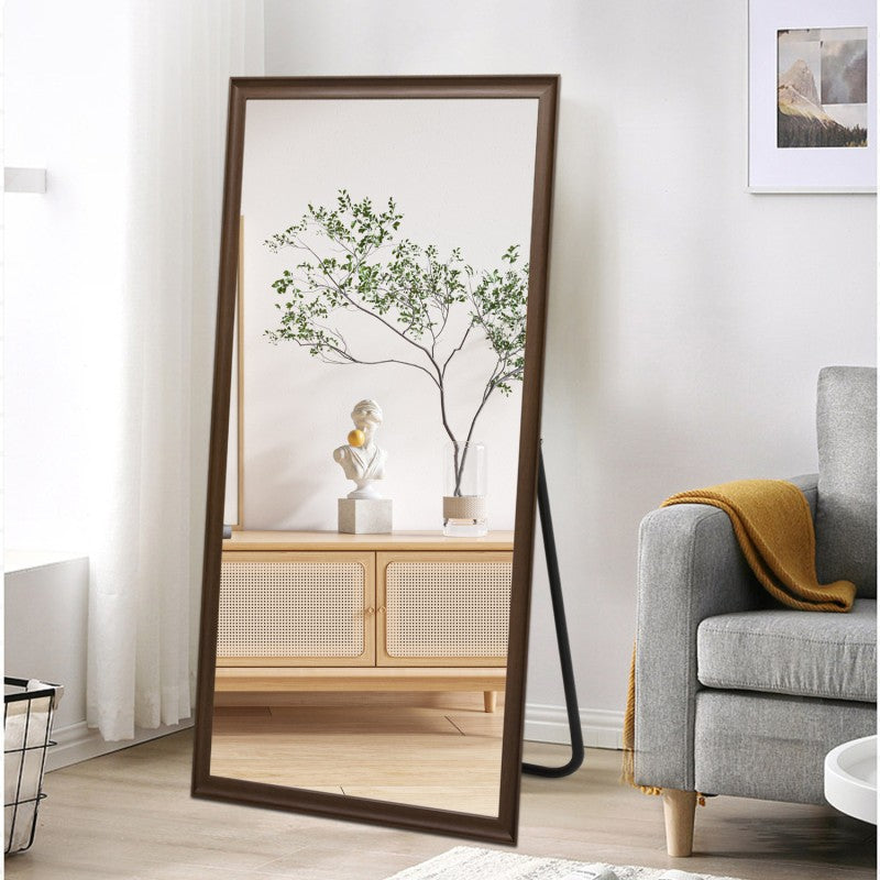 Vashly Walnut Floor Mirror
