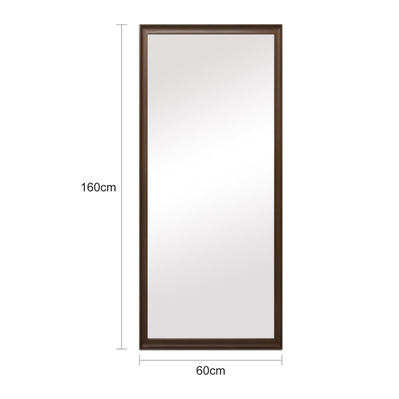 Vashly Walnut Floor Mirror