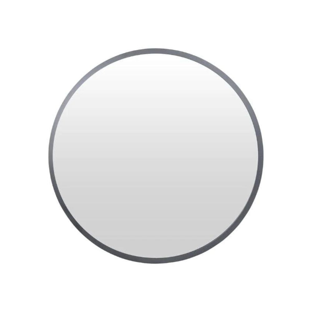 Madrid Black Round Bathroom Mirror