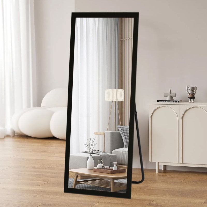 Bronwyn Slim Black Full Length Mirror