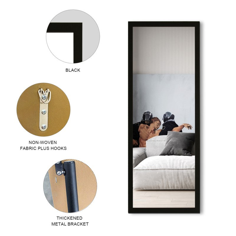 Bronwyn Slim Black Full Length Mirror