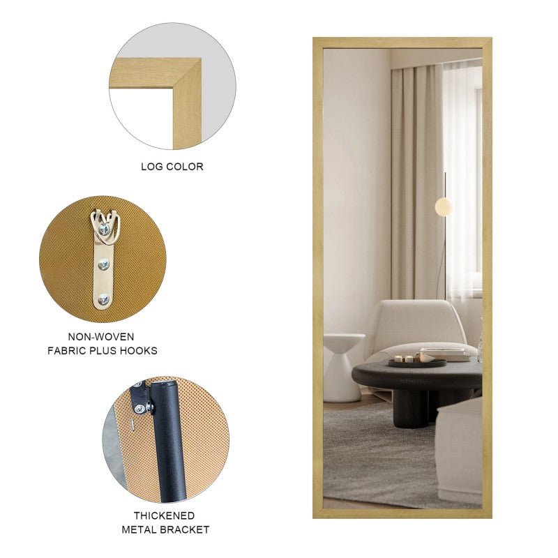 Bronwyn Slim Natural Full Length Mirror