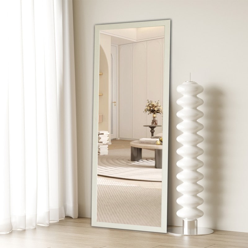 Bronwyn Slim White Full Length Mirror