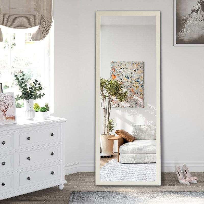 Bronwyn Slim White Full Length Mirror