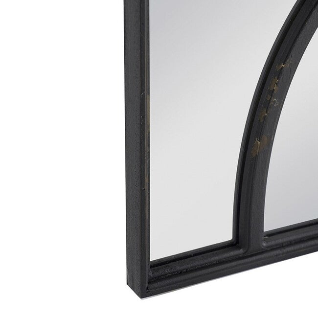 Dori Carved Black Wall Mirror - Set of 2