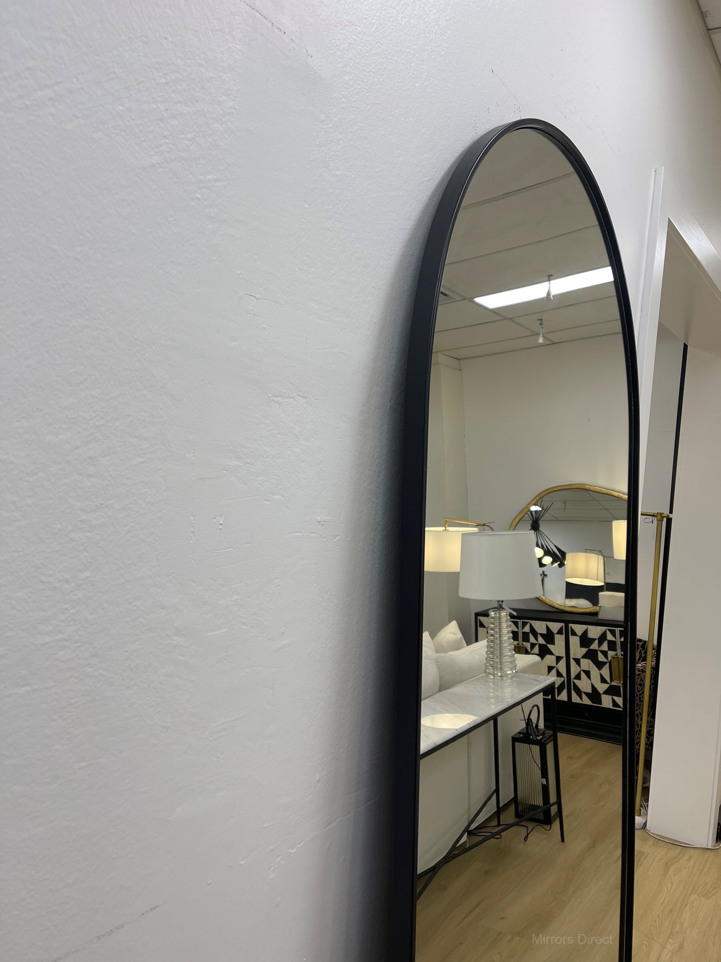 Archibald Floor Mirror - Black