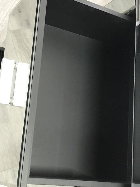Mirrored Modern Bedside with 3 drawers