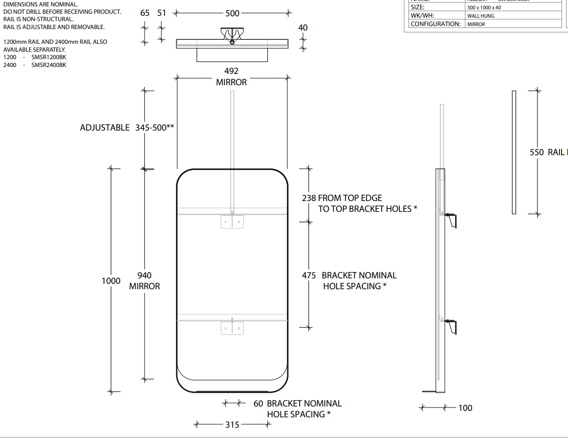 Fabien Bathroom Mirror